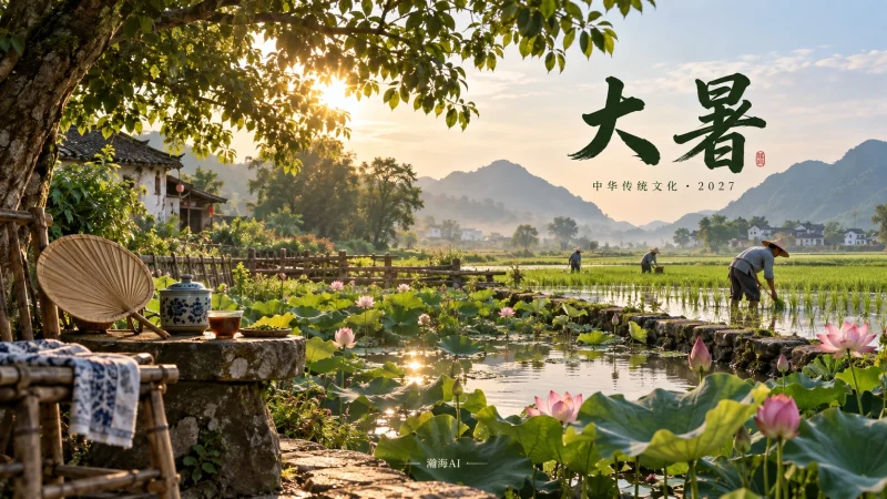 【368】大暑｜荷塘与农事之间的暑光-一帧山海