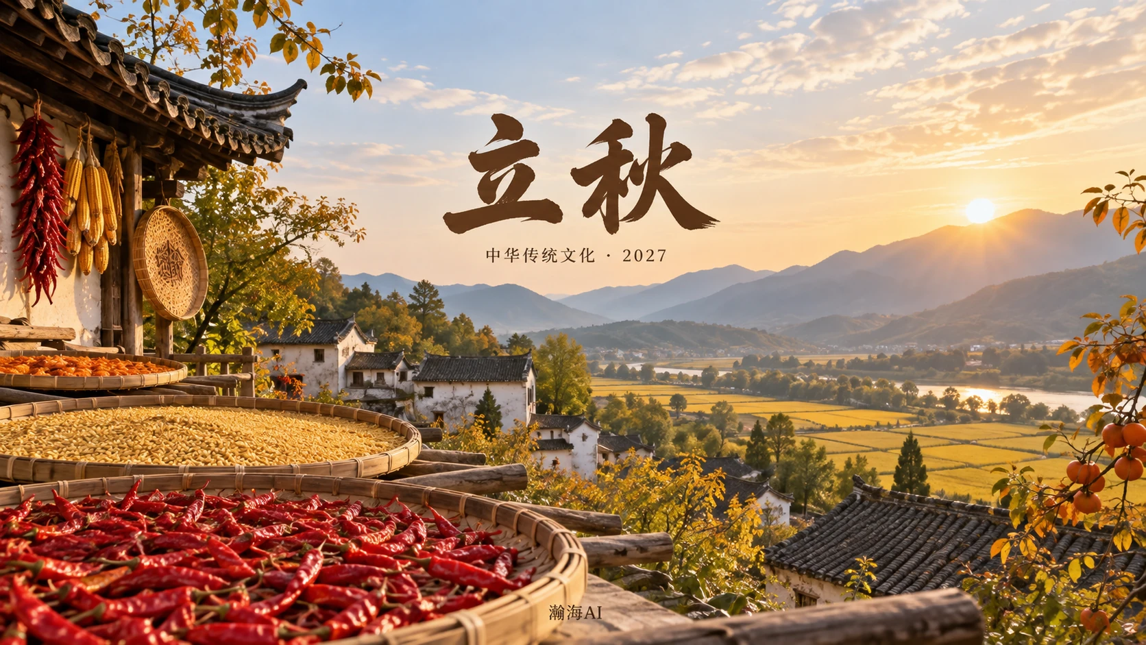 [369] 立秋中国传统文化图