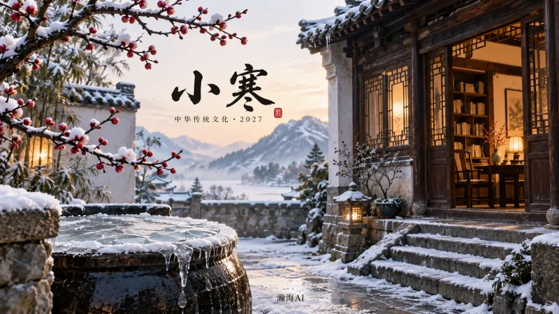 【379】小寒｜梅影冰色里的岁寒-一帧山海