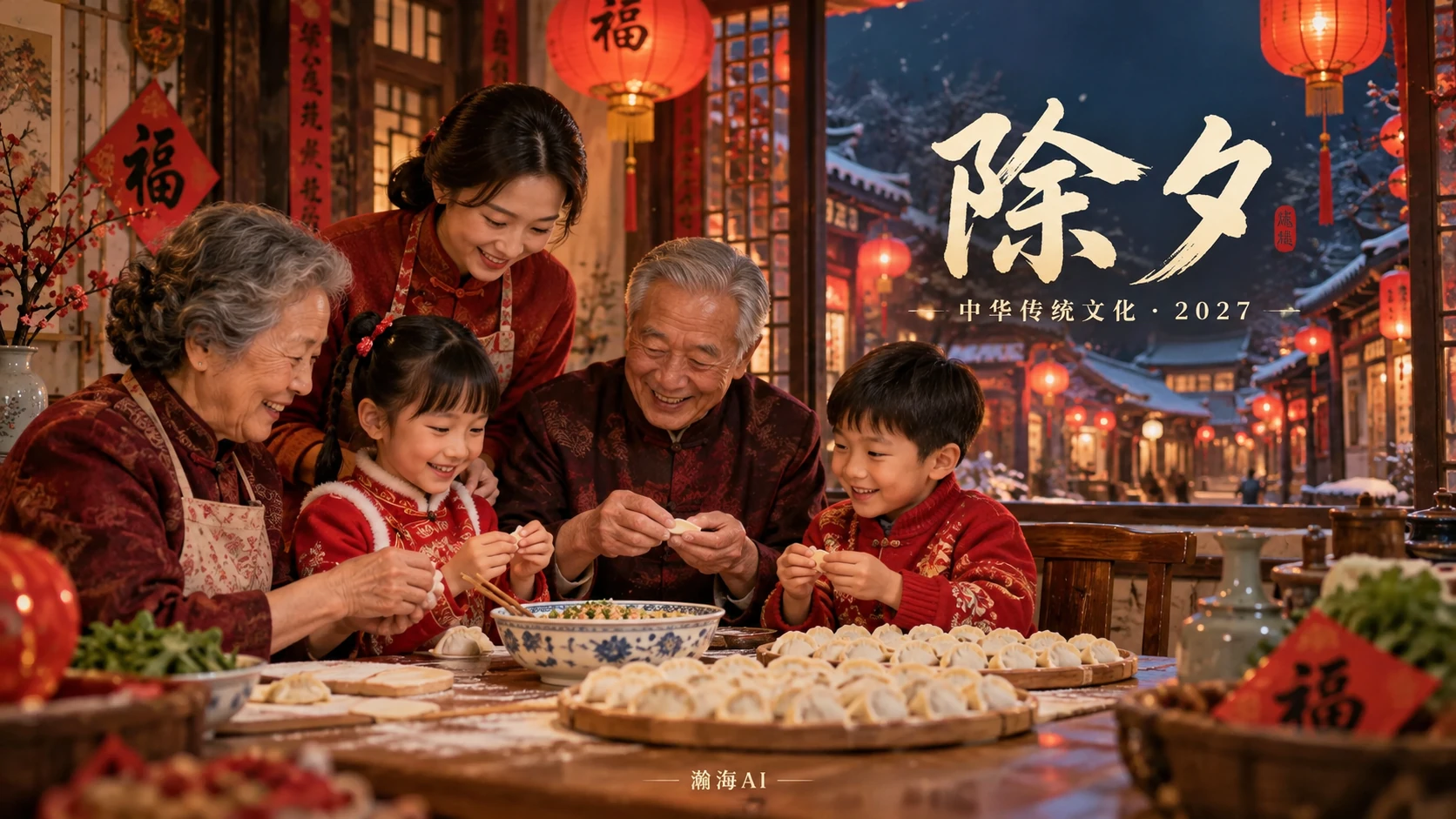 [382] 除夕中国传统文化图