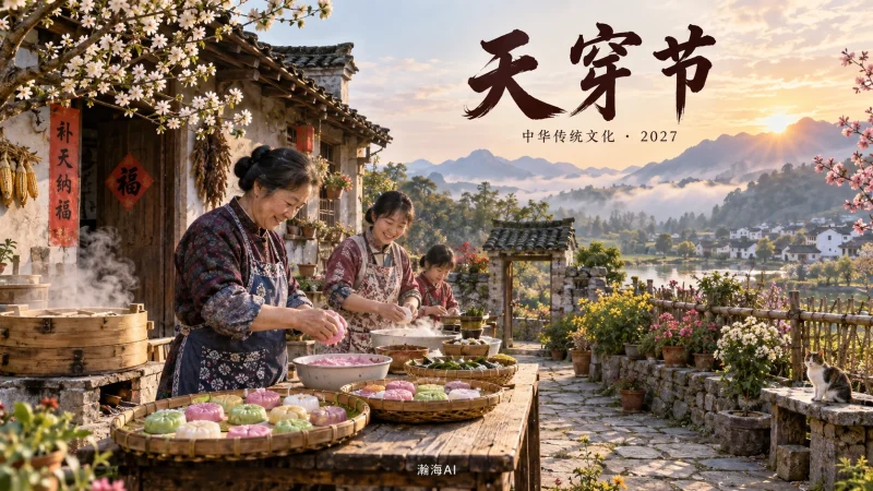 【388】天穿节｜补天传说与安宁心愿-一帧山海