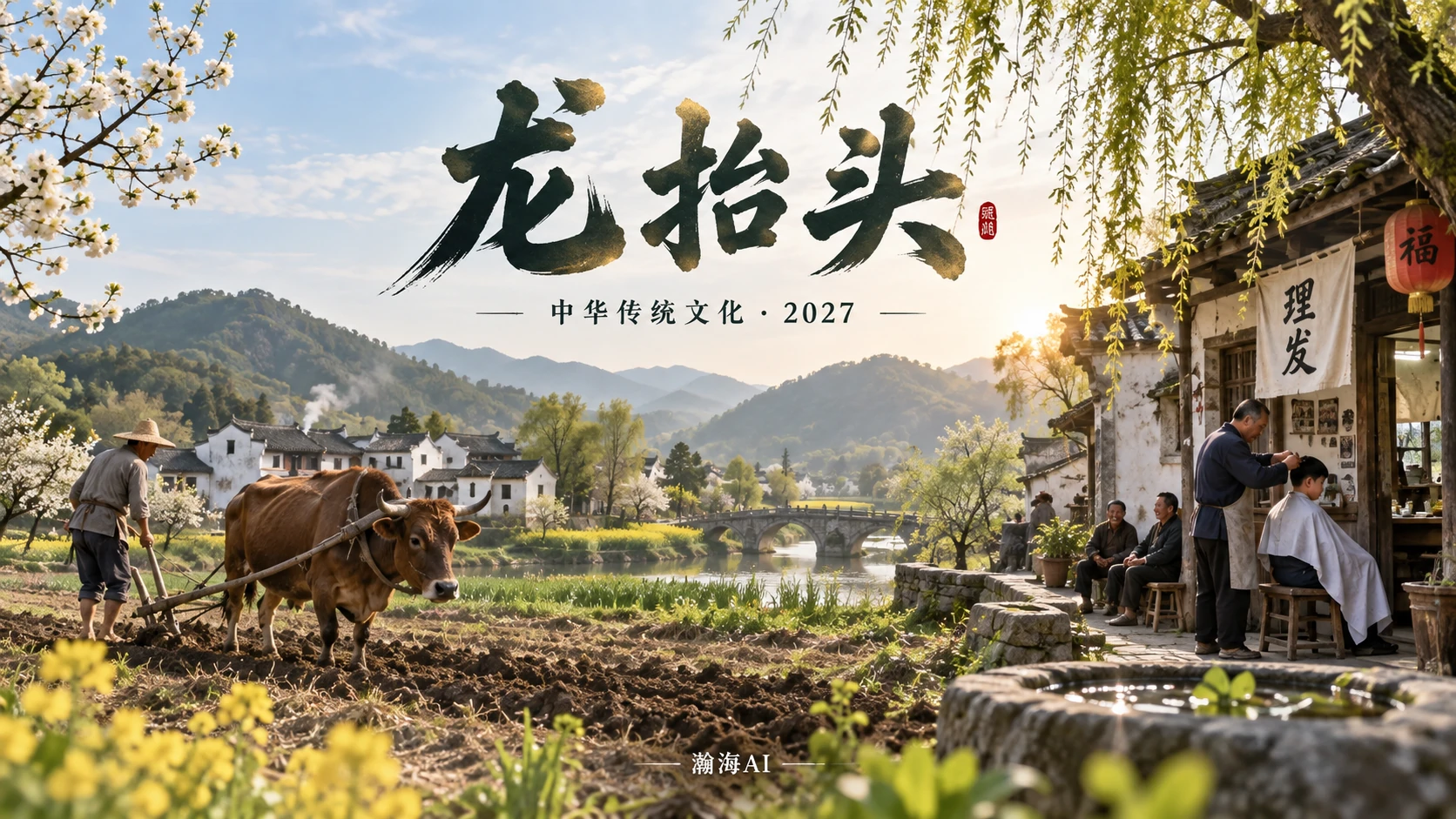 [390] 龙抬头中国传统文化图
