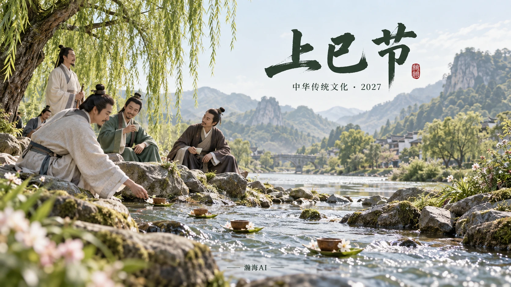 [394] 上巳节中国传统文化图