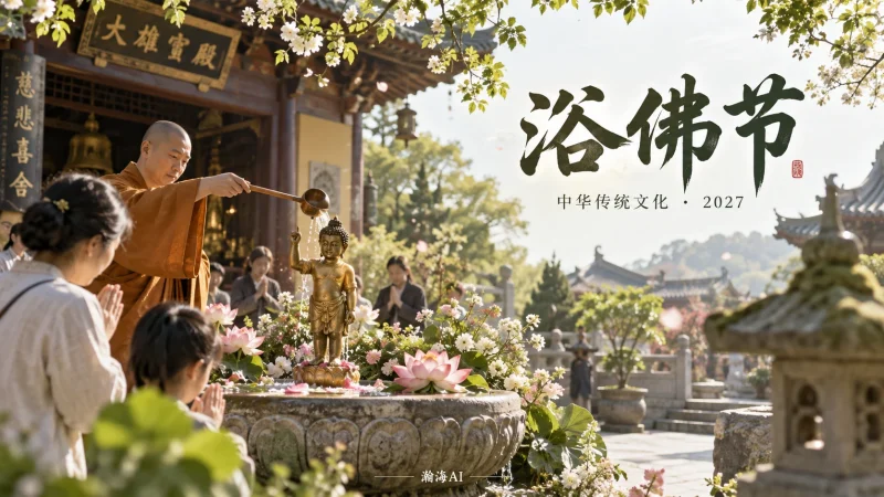 【397】浴佛节｜净水与莲花里的慈悲-一帧山海