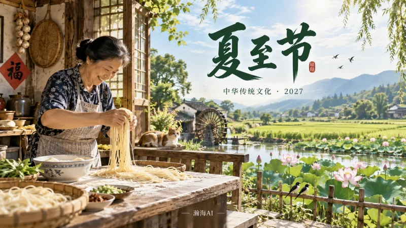 【399】夏至节｜日长夏至，面香入夏-一帧山海