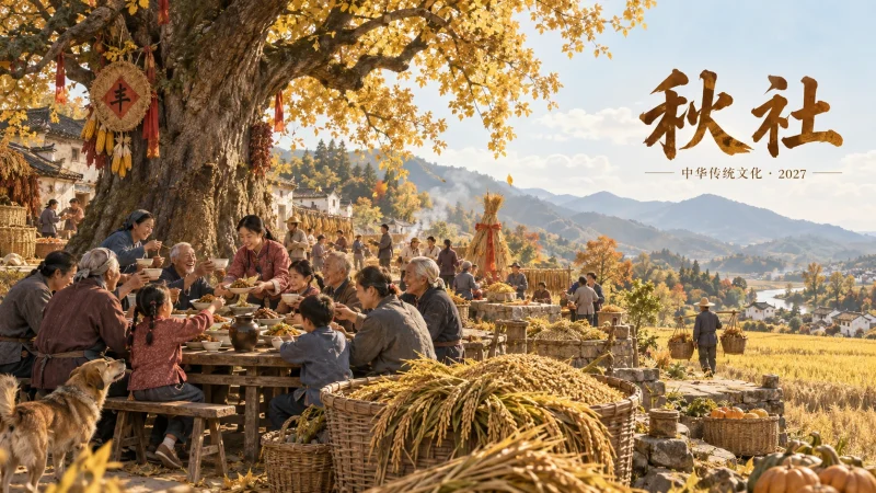 【406】秋社｜谷物归仓，邻里共食-一帧山海
