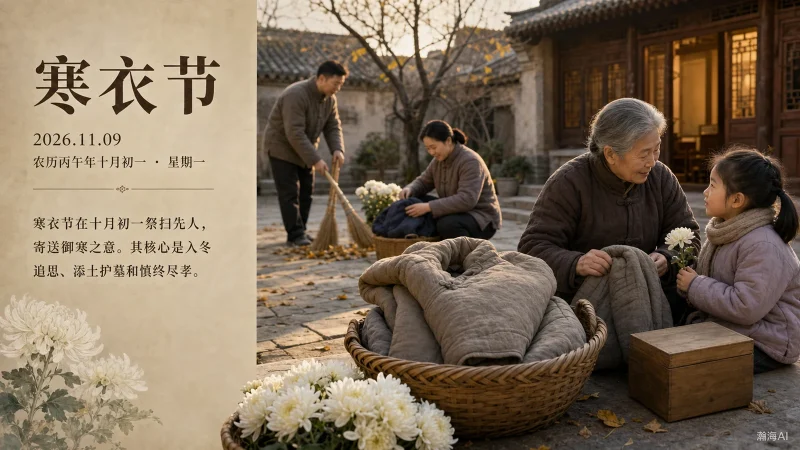 【408】寒衣节｜添衣念远，暖意相伴-一帧山海