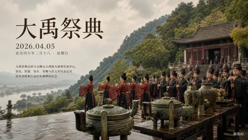 【415】大禹祭典｜念禹治水，山河安澜-一帧山海
