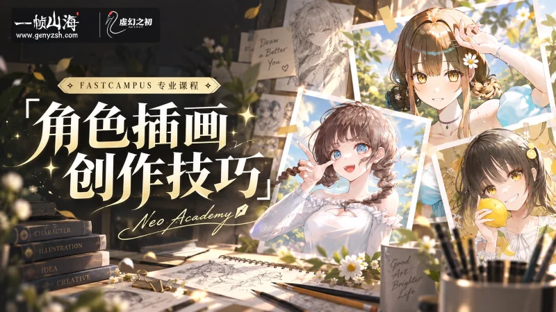 角色插画创作技巧｜Neo Academy-一帧山海