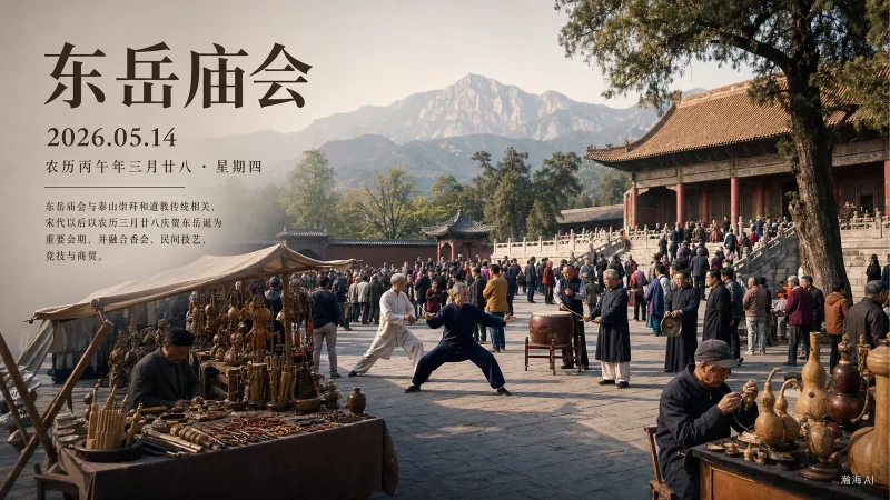 【424】东岳庙会｜古庙迎祥，民俗传承-一帧山海