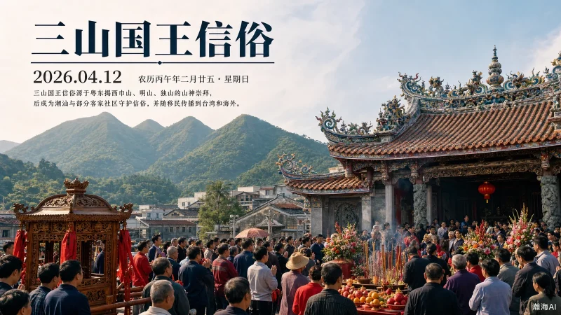 【427】三山国王信俗｜山川有念，乡里有情-一帧山海