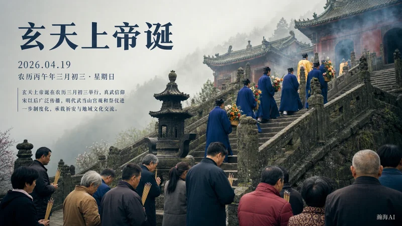 【426】玄天上帝诞｜岁时祈安，乡土相连-一帧山海