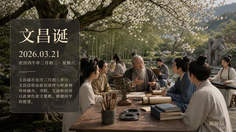 【433】文昌诞｜崇文重教，修德向学-一帧山海