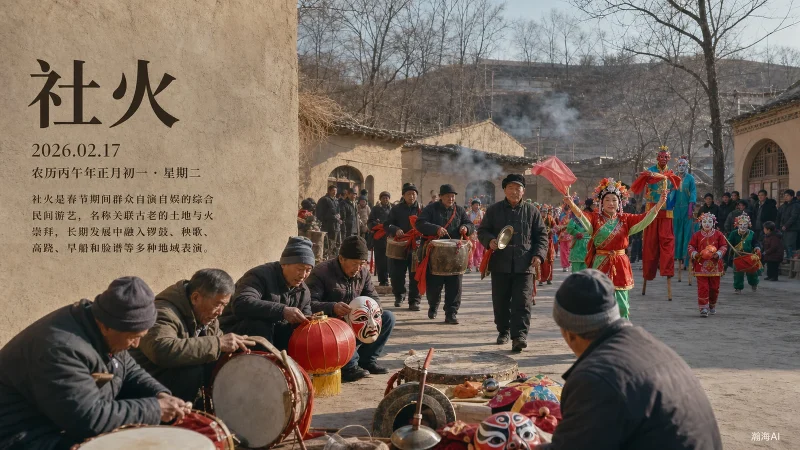 【440】社火｜锣鼓迎春，众人同乐-一帧山海