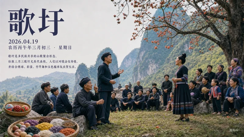 【442】歌圩｜以歌会友，山水传情-一帧山海