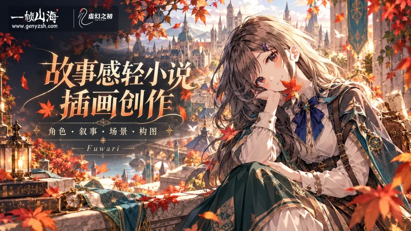 故事感轻小说插画创作｜Fuwari-一帧山海