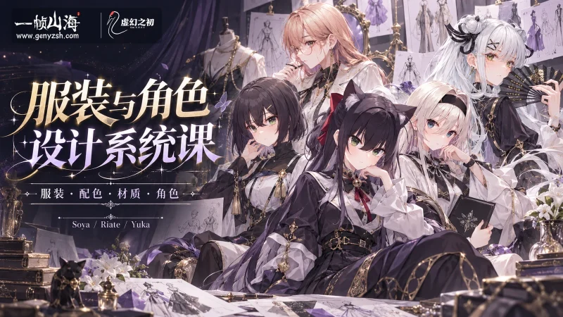 服装与角色设计系统课｜Soya · Riate · Yuka-一帧山海