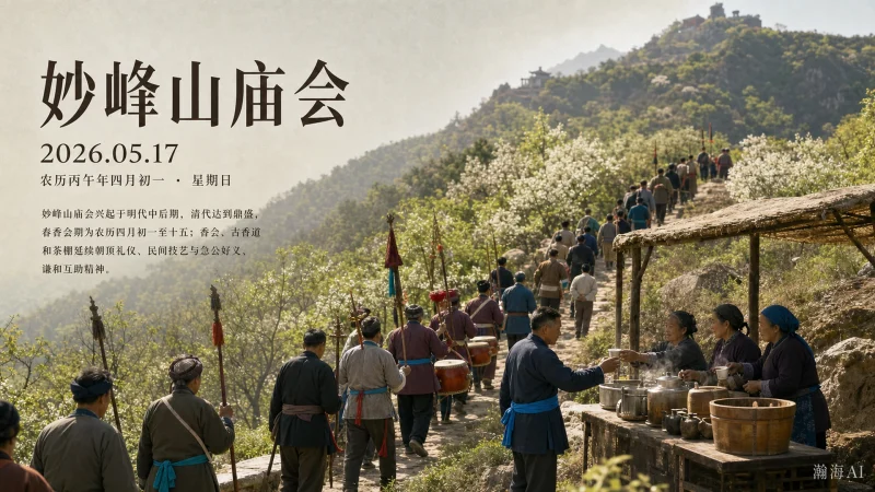【445】妙峰山庙会｜香道迢迢，花会朝顶-一帧山海