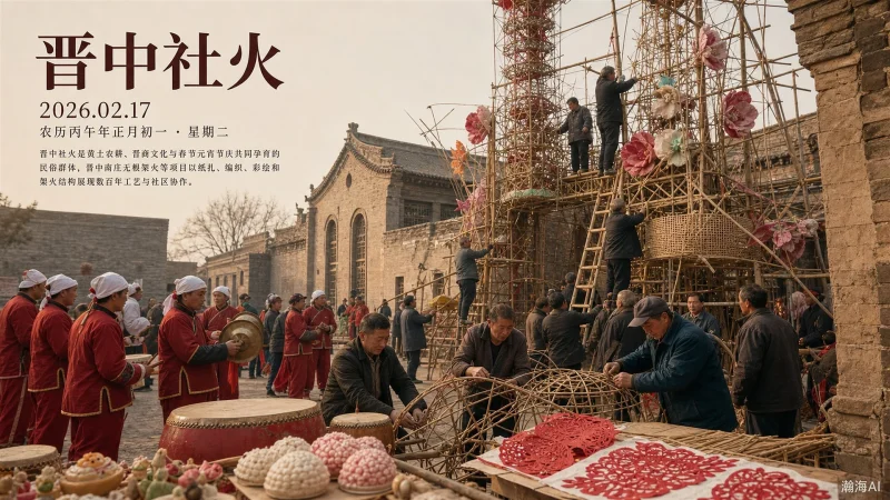 【449】晋中社火｜锣鼓喧天，社火迎春-一帧山海