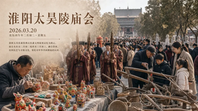 【455】淮阳太昊陵庙会｜人祖庙会，泥泥狗鸣-一帧山海