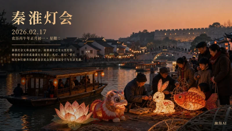 【463】秦淮灯会｜金陵灯彩，十里秦淮-一帧山海