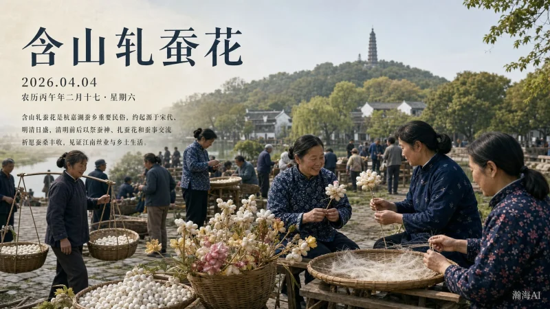 【473】含山轧蚕花｜蚕乡清明，踏青祈蚕-一帧山海