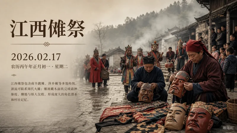【483】江西傩祭｜傩面驱疫，迎春纳吉-一帧山海