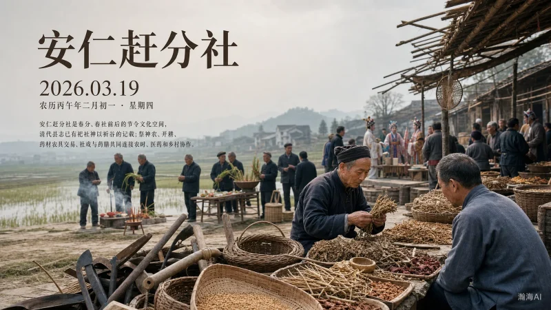 【486】安仁赶分社｜春分赶集，药香满城-一帧山海
