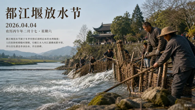 【487】都江堰放水节｜清明开水，祈福丰年-一帧山海