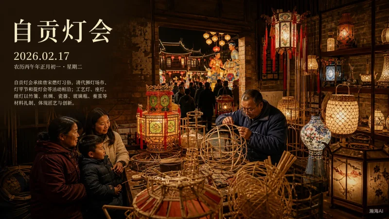 【489】自贡灯会｜千年灯火，盐都迎春-一帧山海