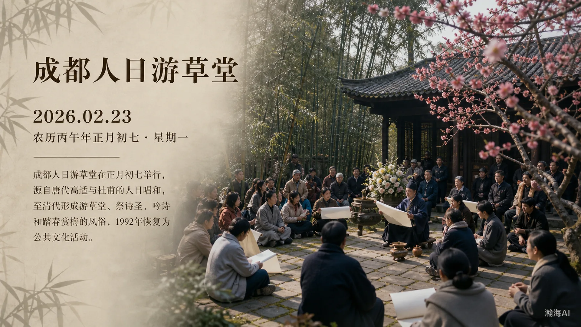 成都人日游草堂 · 中国传统文化2026