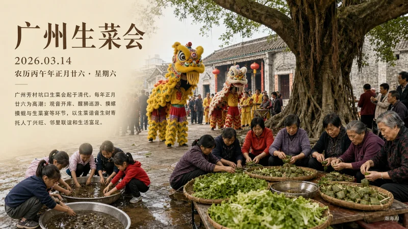 【494】广州生菜会｜生菜生财，坑口祈福-一帧山海