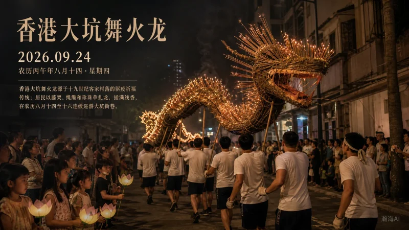 【500】香港大坑舞火龙｜香火龙腾，中秋祈安-一帧山海