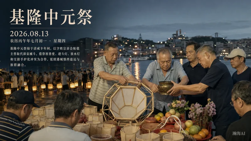 【508】基隆中元祭｜放水灯头，普度众生-一帧山海